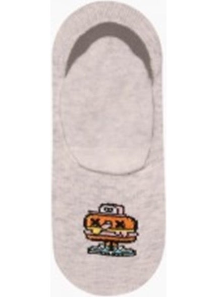 Hamburger Patterned Boys' Baby Socks Set of 3