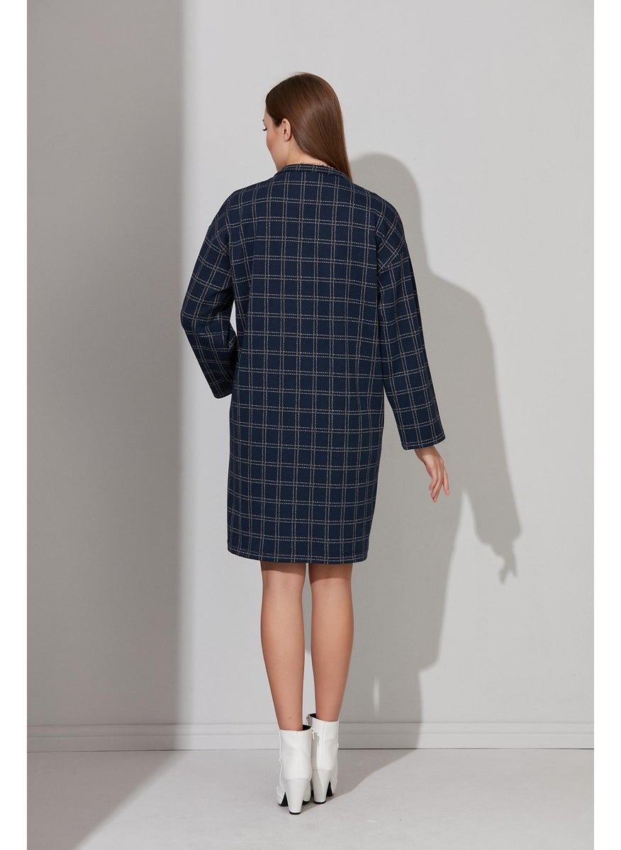 Buttoned Unlined Oversize Coat (B22-158209)