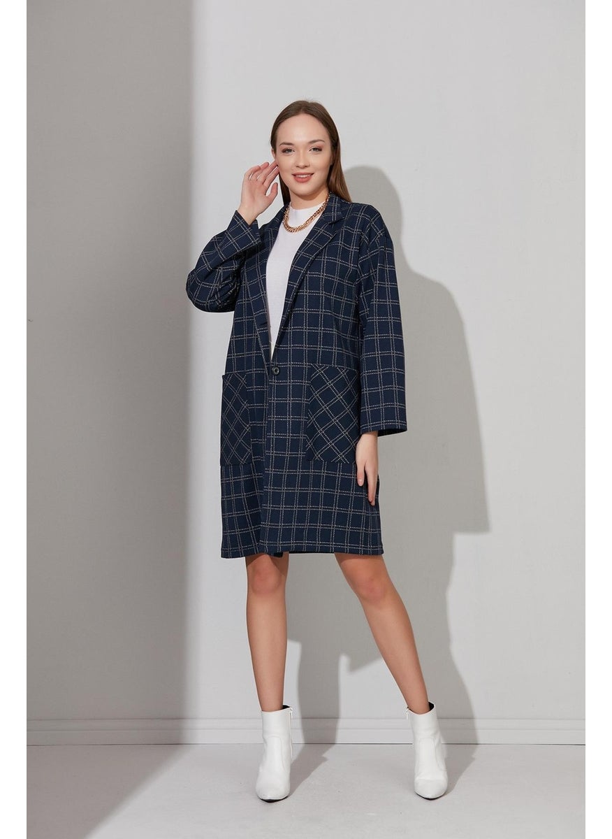 Buttoned Unlined Oversize Coat (B22-158209)