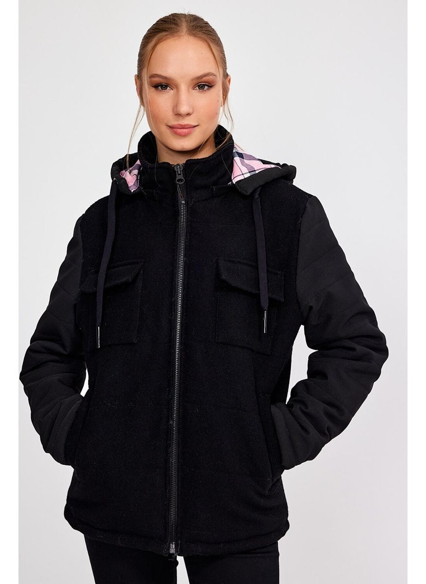 Alexandergardı Hooded Comfort Fit Wool Coat (E20-379401)