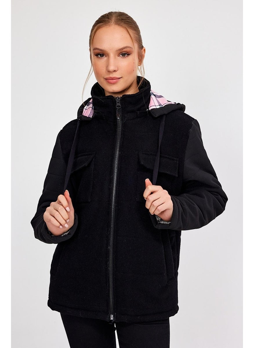 Alexandergardı Hooded Comfort Fit Wool Coat (E20-379401)