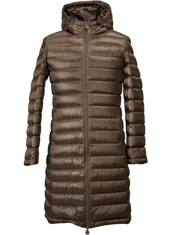 Vera Women's Goose Feather Coat Khaki M