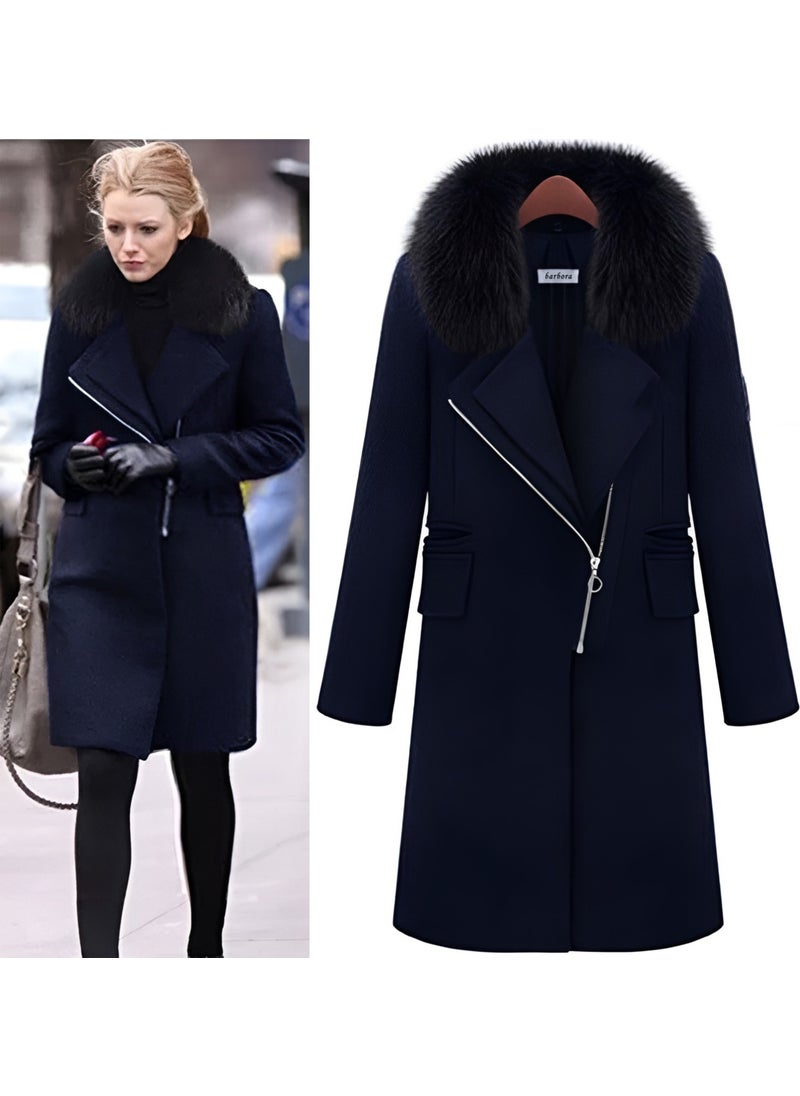 Winter Fur Cashmere Women's Coat