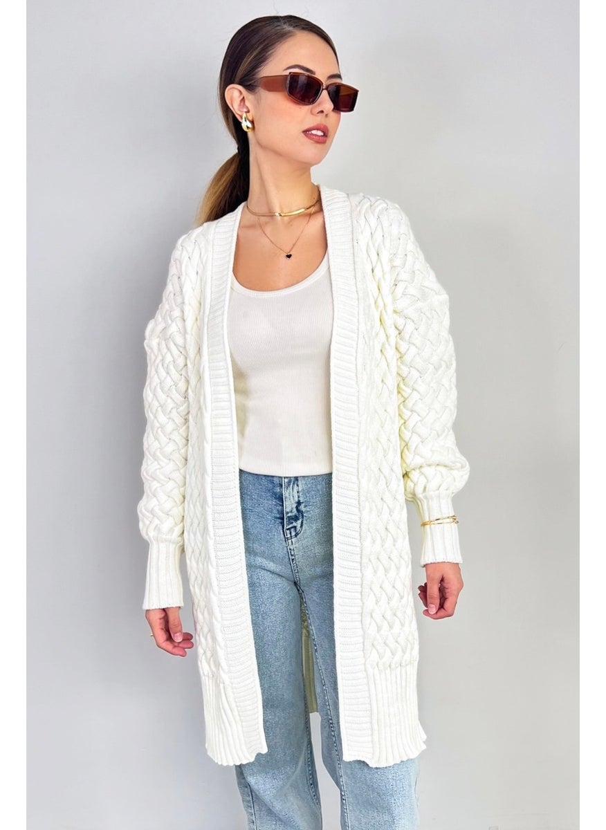 Women's Lena Cream Long Cardigan