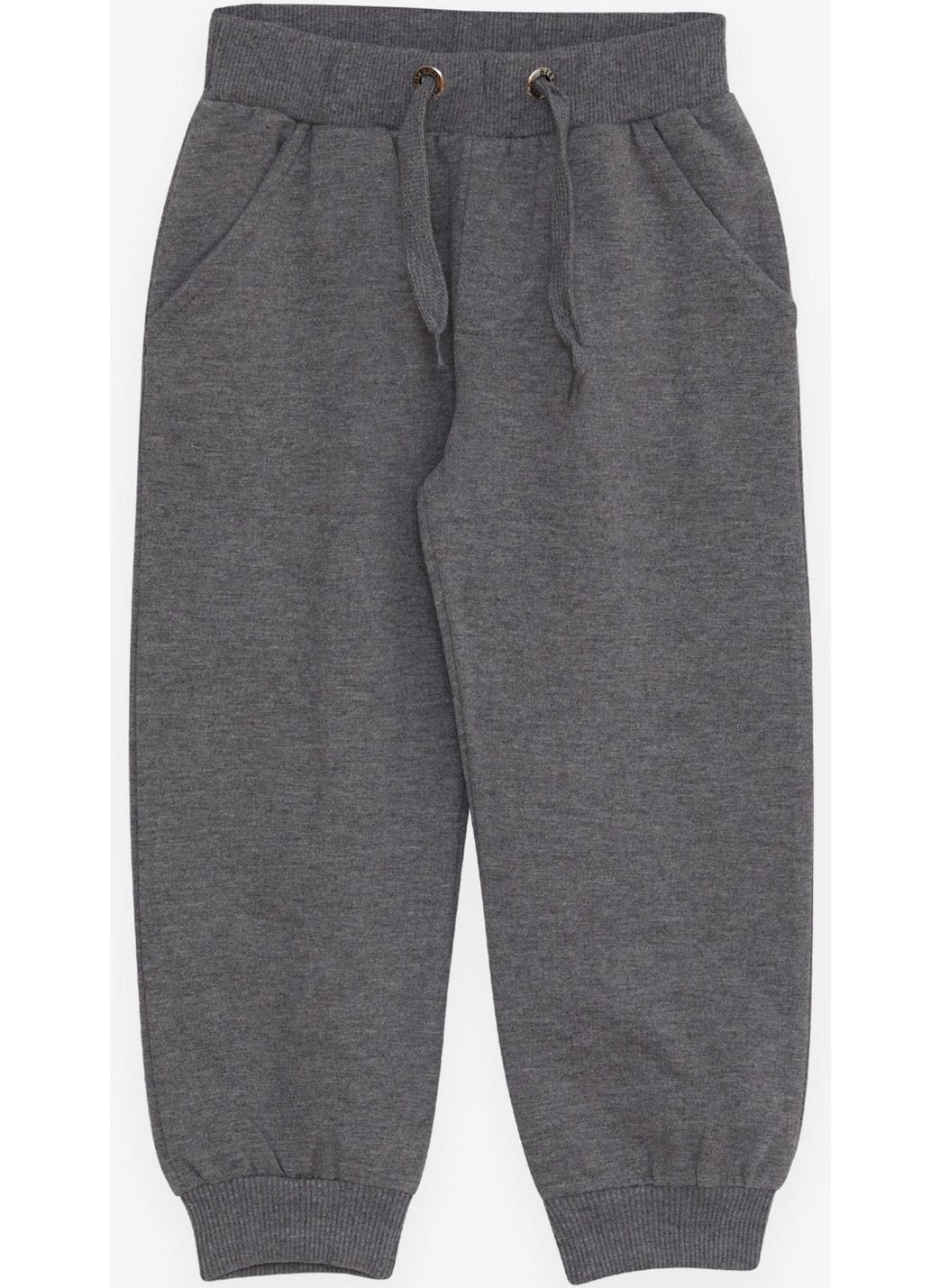 Breeze Boy's Sweatpants with Pocket, Age 3-8, Dark Gray Melange