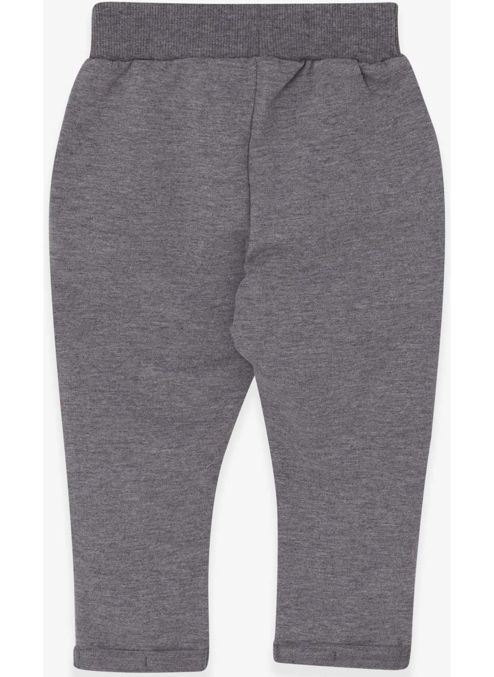 Breeze Baby Boy Sweatpants Coated Basic Dark Gray Melange (9 Months-3 Years)