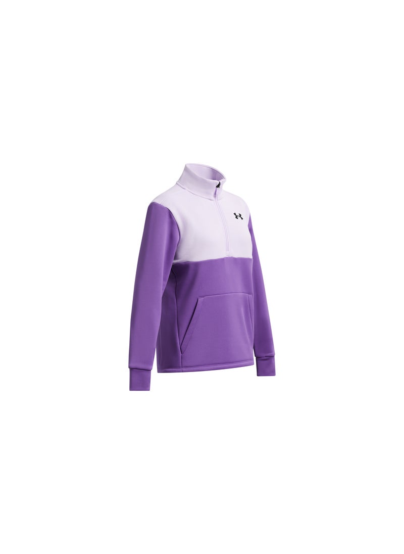 Girls' Armour Fleece Half Zip Jacket