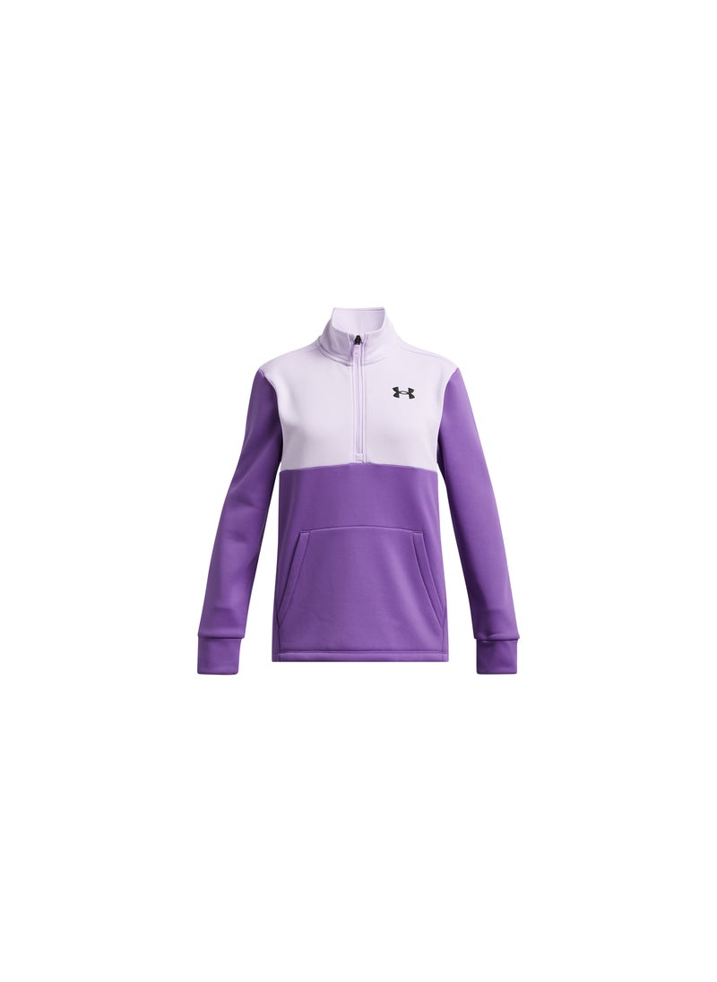 Girls' Armour Fleece Half Zip Jacket