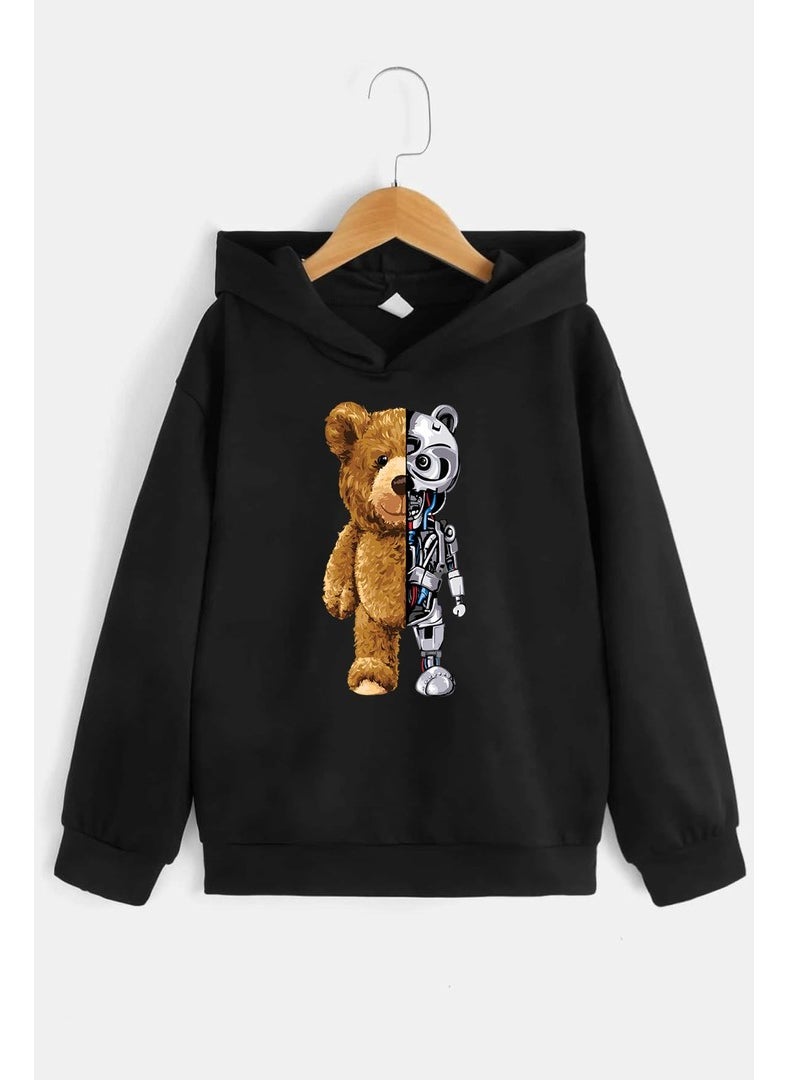 Kids Robobear Printed Sweatshirt 3-4 Years Old Black