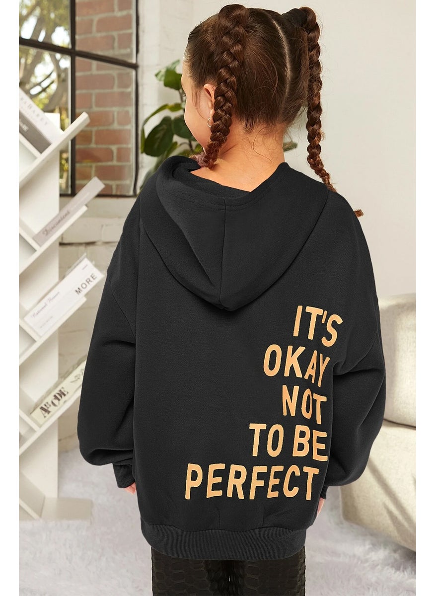 Kids Its Okay Printed Sweatshirt 3-4 Years Old Black