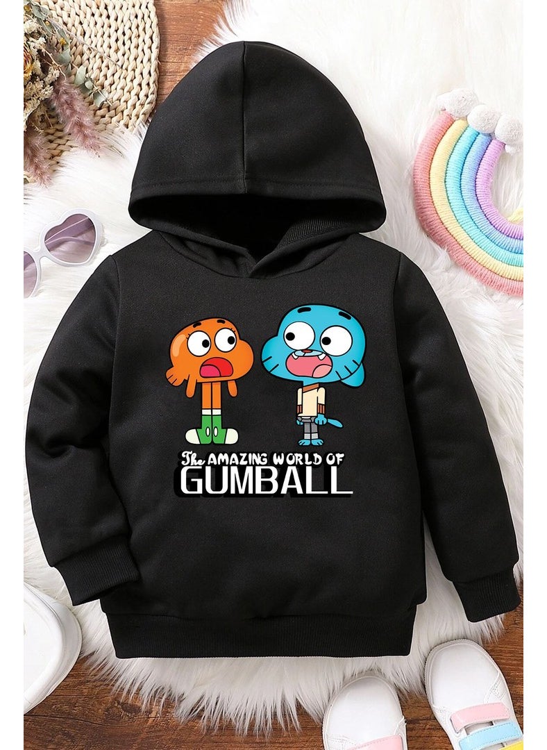 Kids Gumball Printed Sweatshirt 3-4 Years Old Black