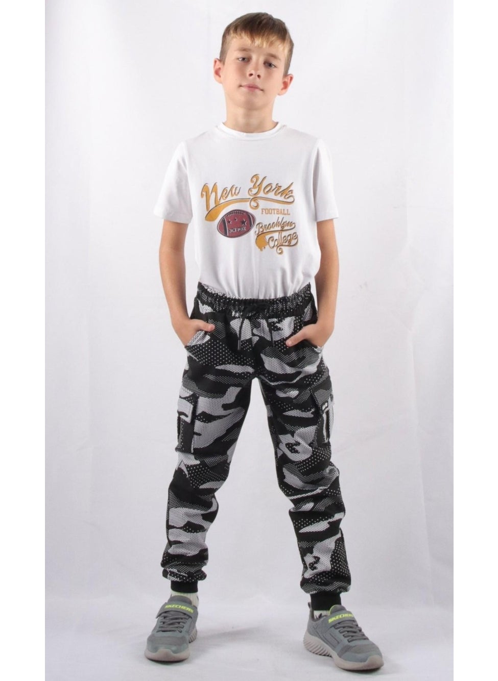 Cargo Pocket Camouflage Jogger Pants (C21-72100)
