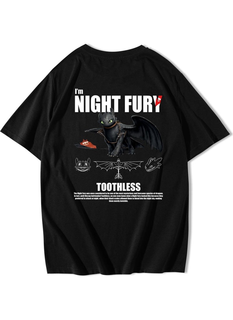 Oversize Night Fury How to Train Your Dragon T-Shirt