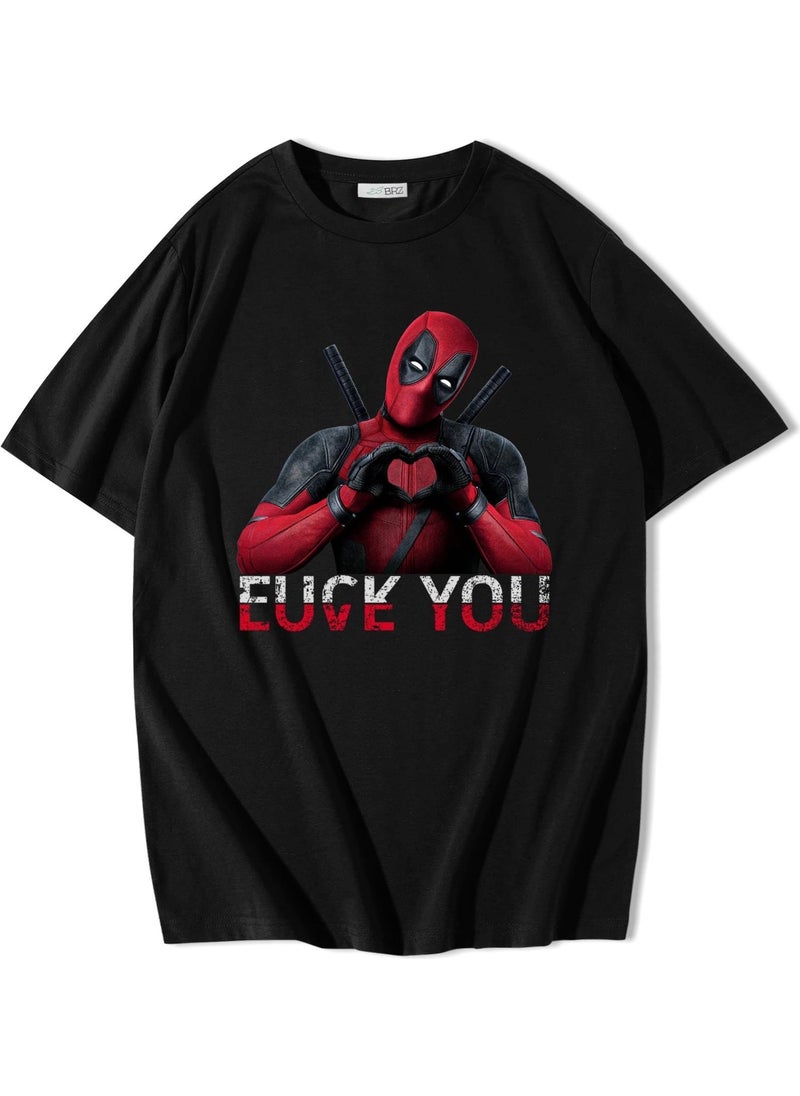 Unisex Oversize Deadpool Love You T-Shirt