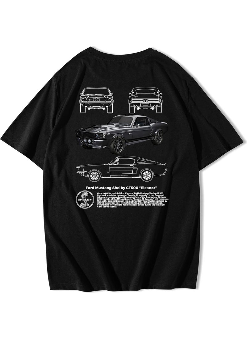 Unisex Oversize Ford Mustang Shelby GT500 ''eleanor'' T-Shirt