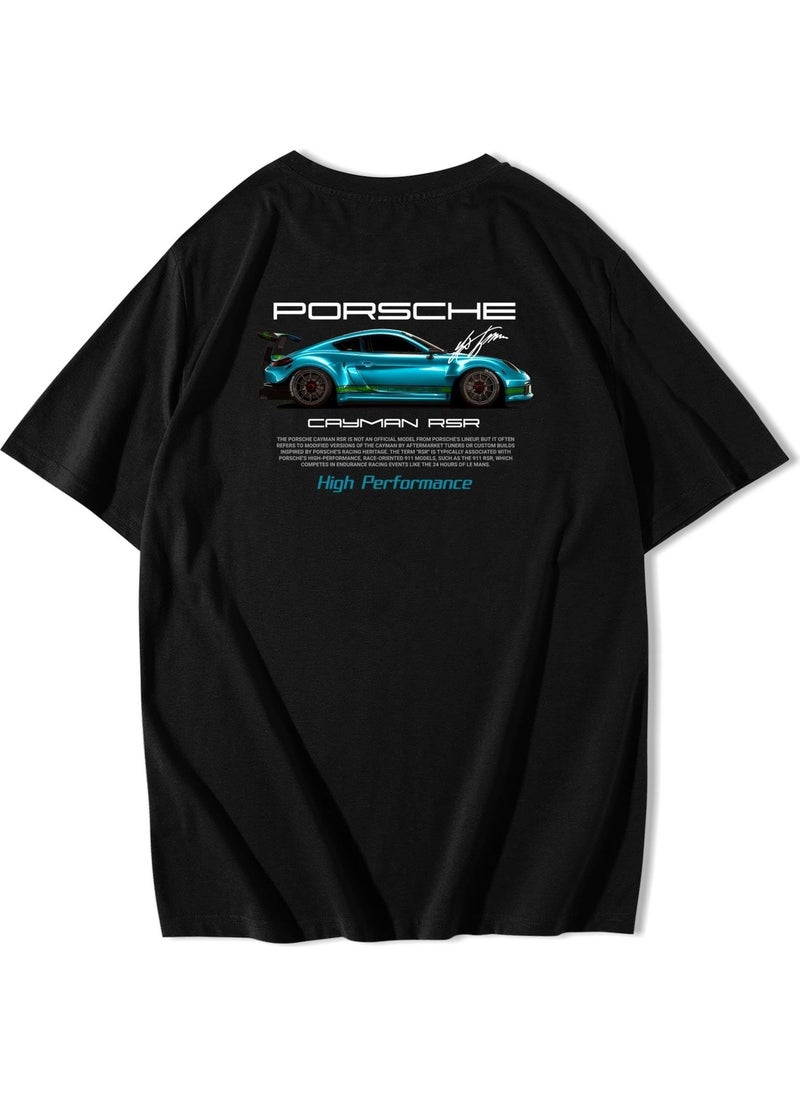 Oversize Porsche Cayman Rsr T-Shirt