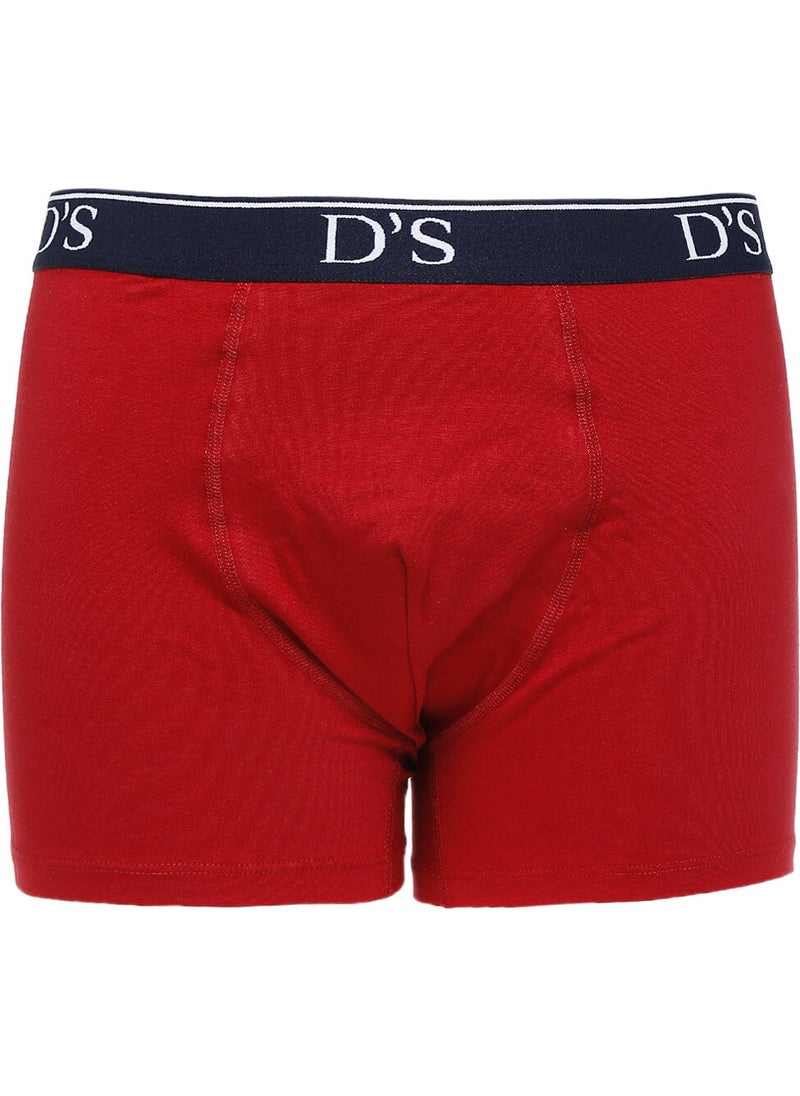 3-Piece Black - Claret Red Men's Boxers