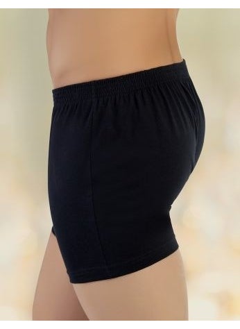 Combed Cotton Buttoned Boxer Black ME010