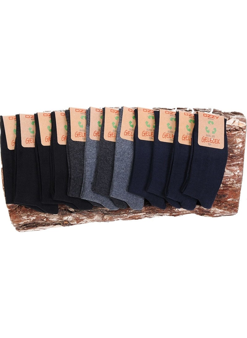 12 Pack Men's Recycle Socks