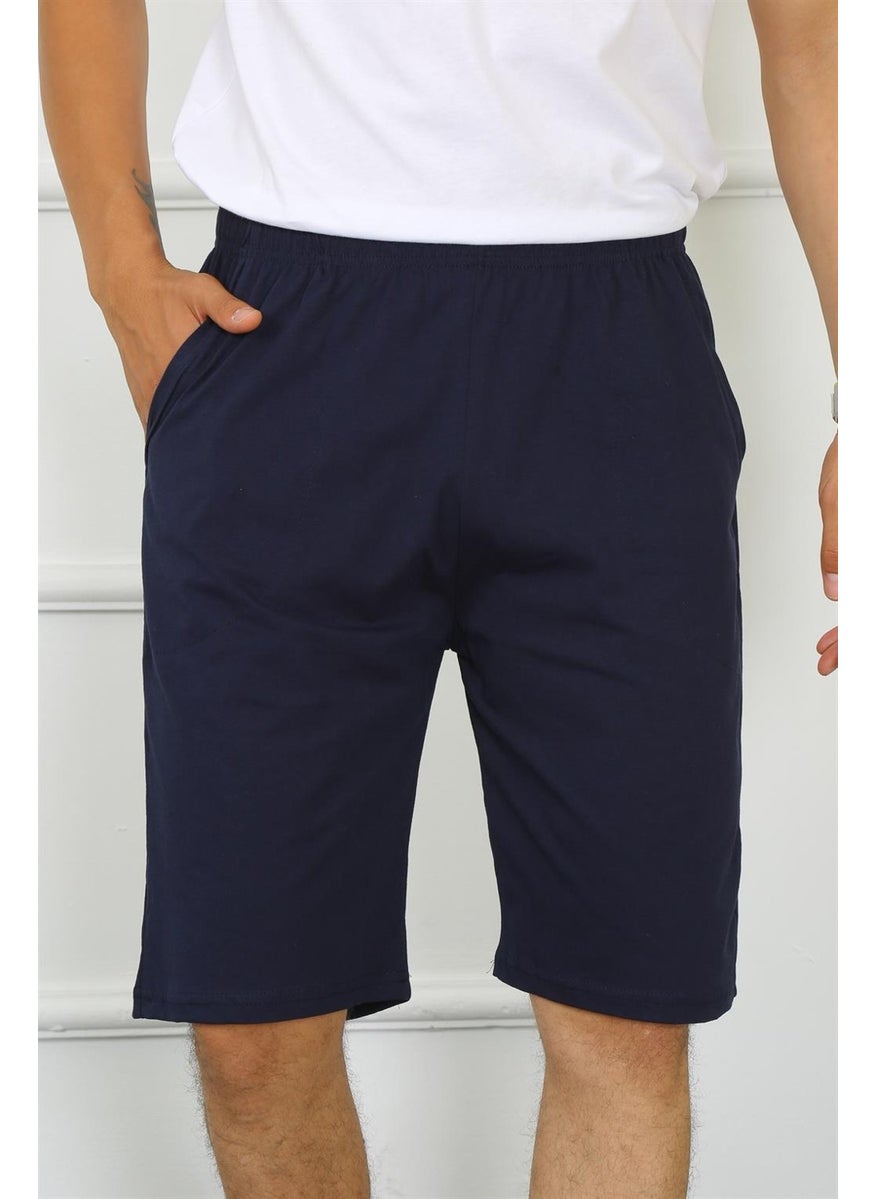 Men's Cotton Navy Blue Capri 27480