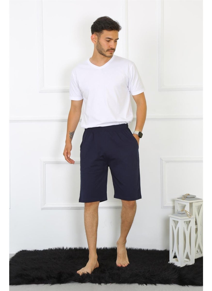 Men's Cotton Navy Blue Capri 27480