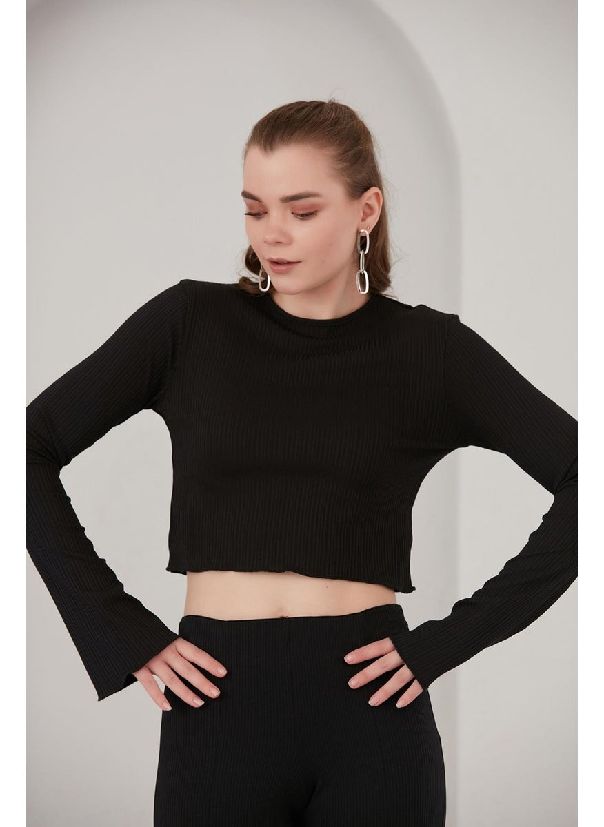 Spanish Sleeve Crop Top (B22-120UST)