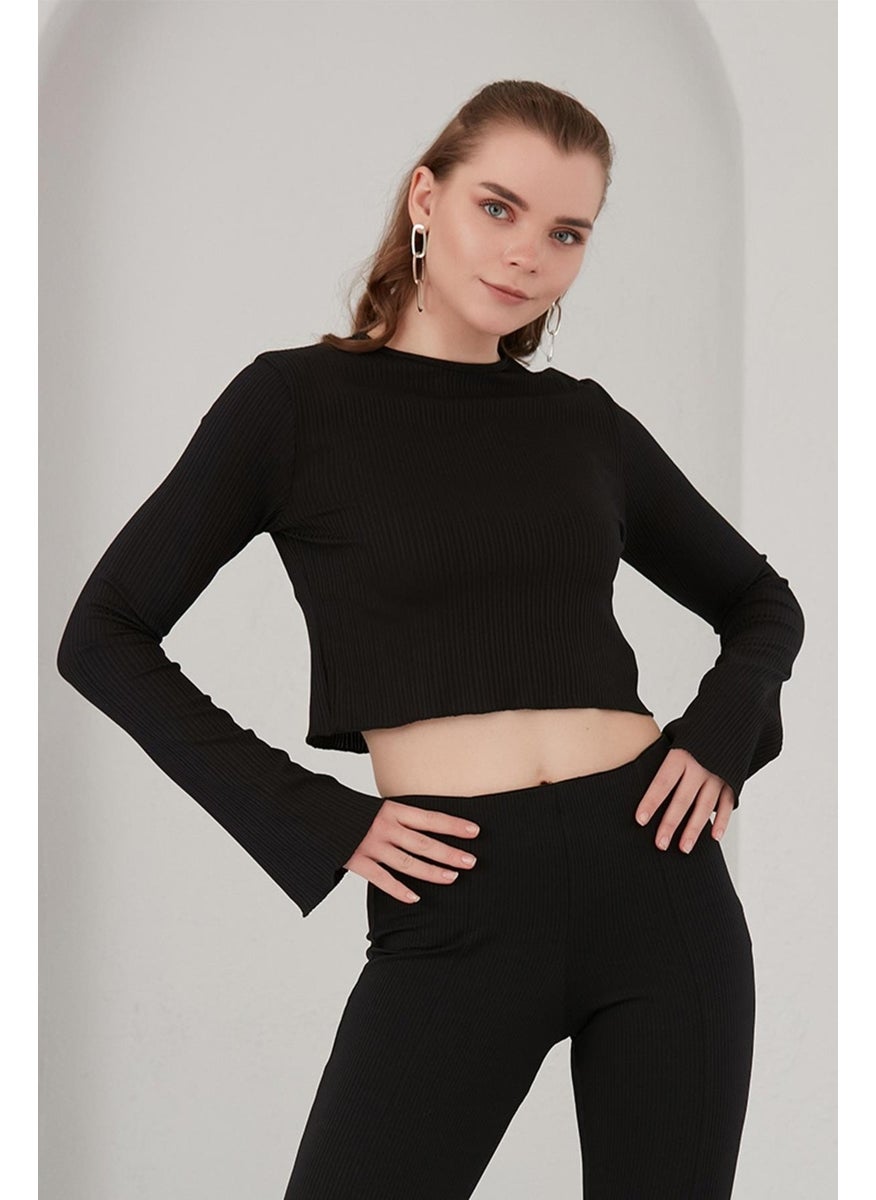 Spanish Sleeve Crop Top (B22-120UST)