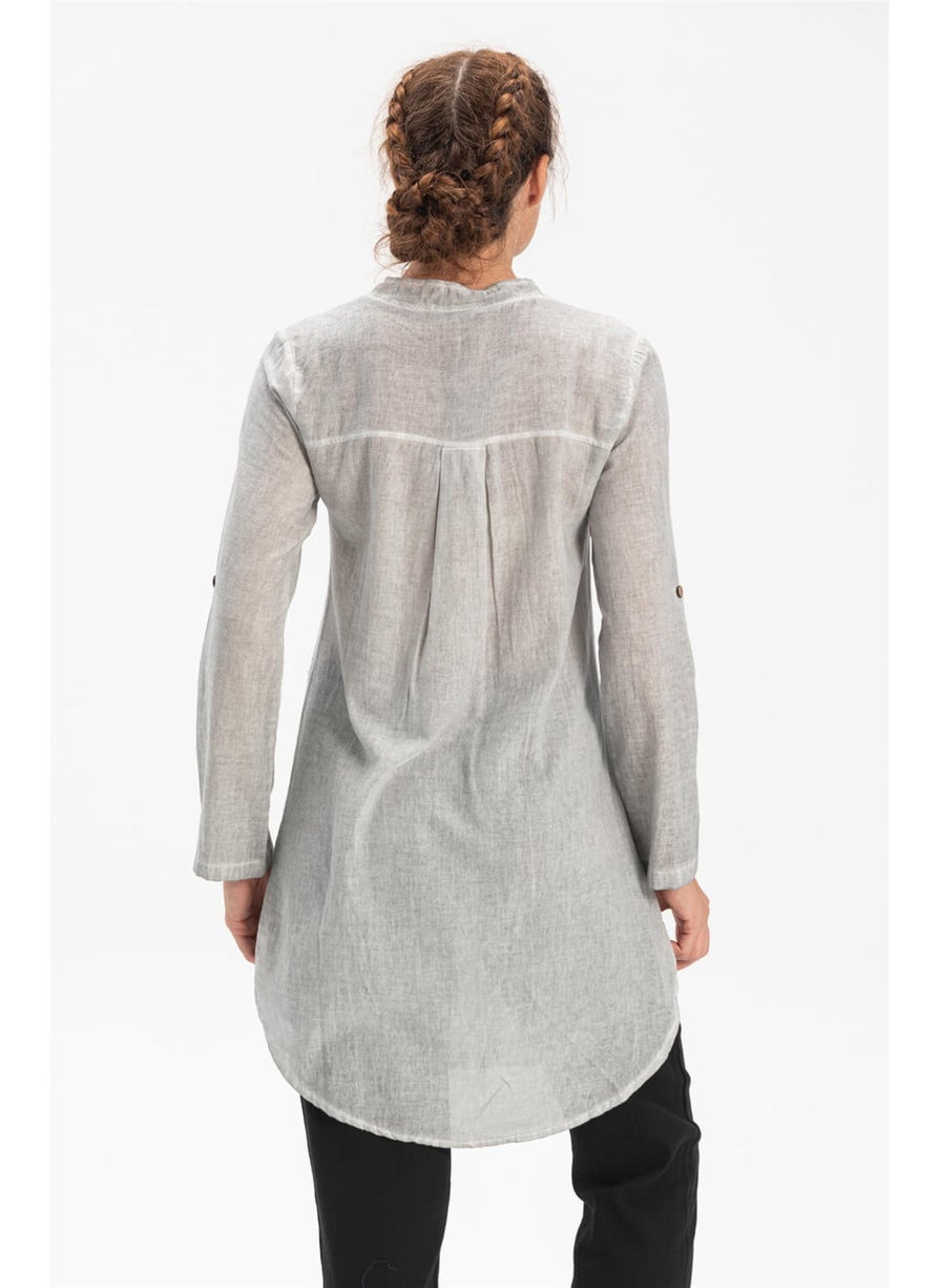 Acacia Sile Cloth Tunic Gray Gray