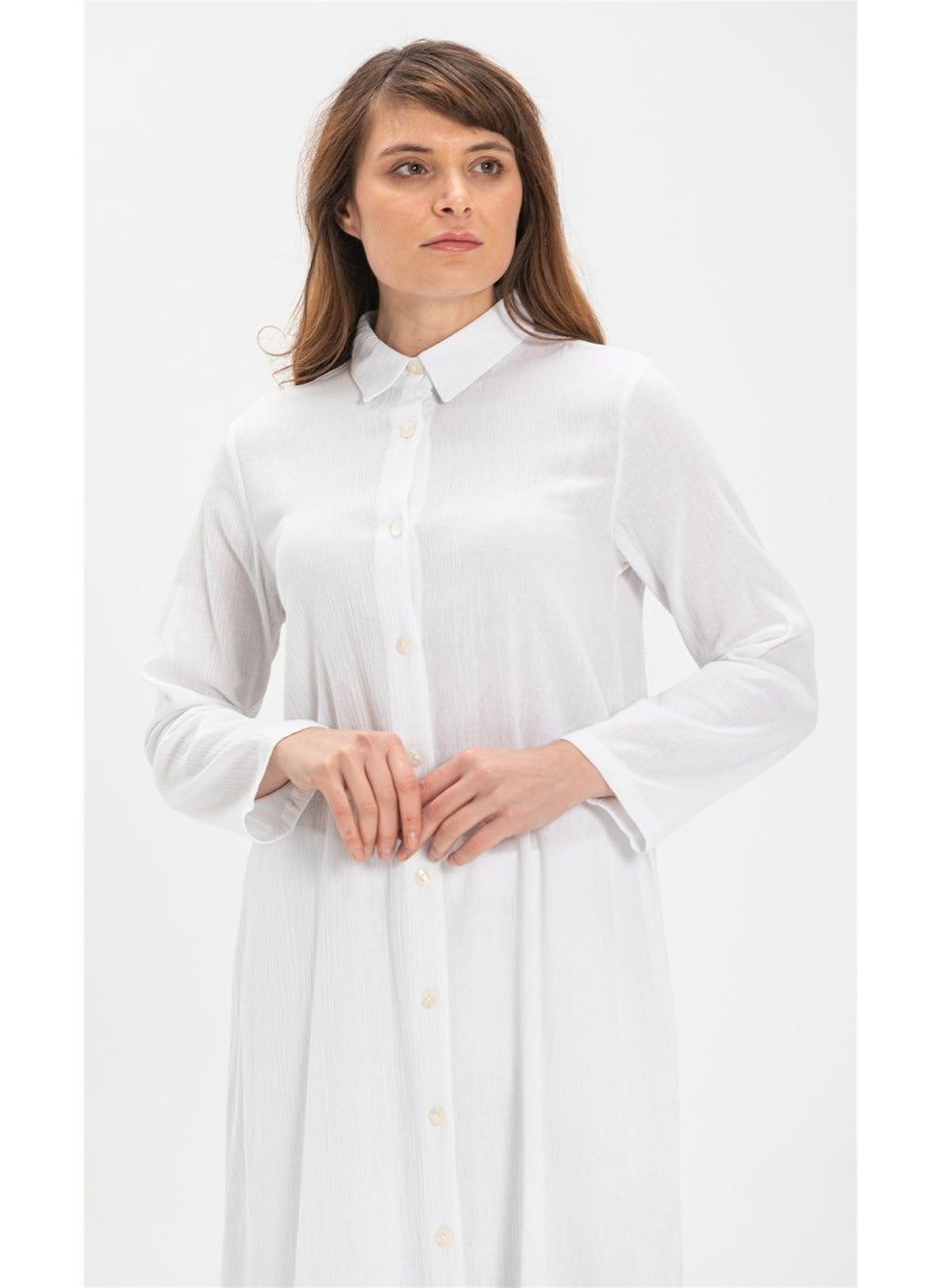 Edanur Şile Cloth Tunic White Byz