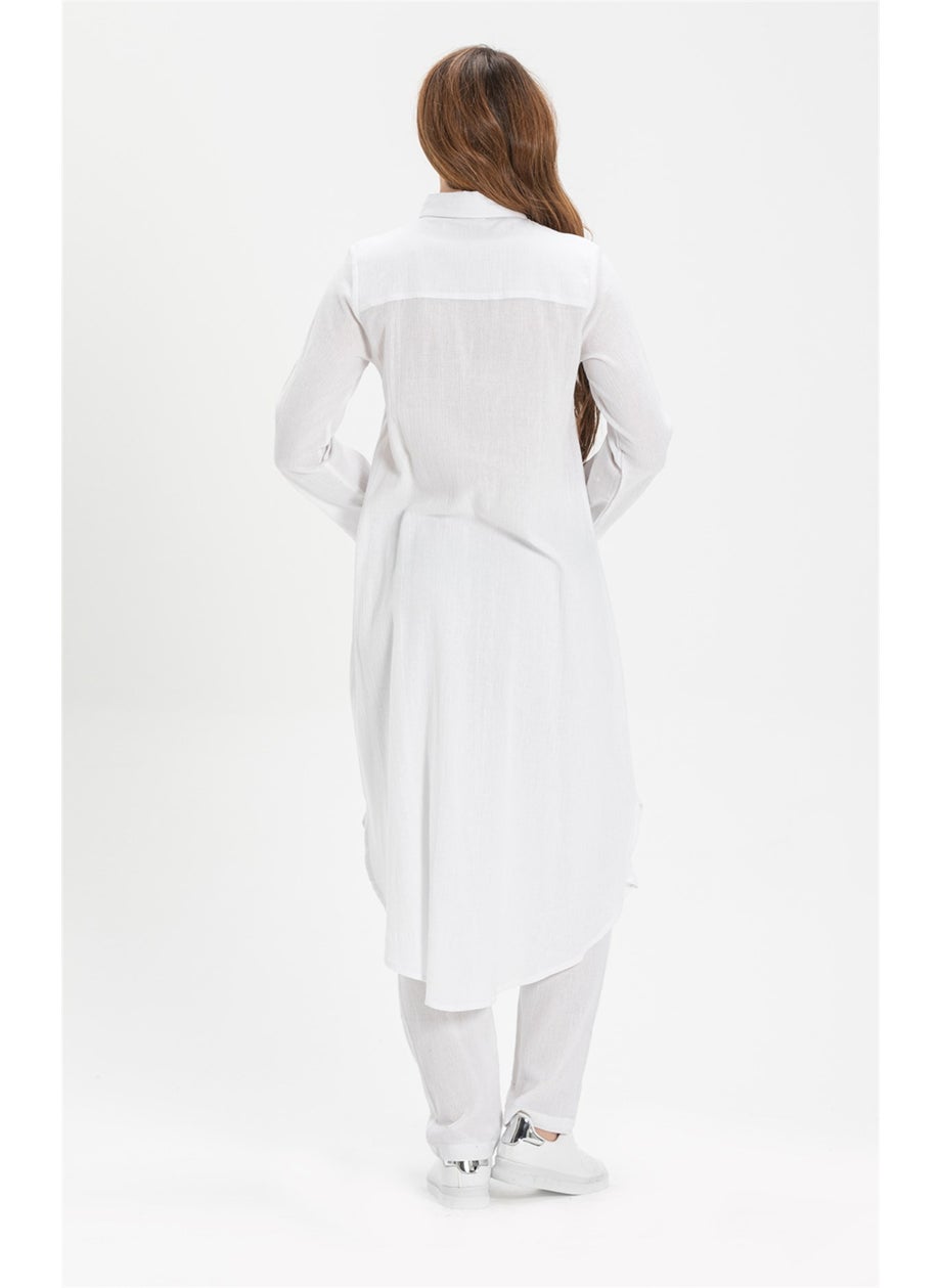 Edanur Şile Cloth Tunic White Byz