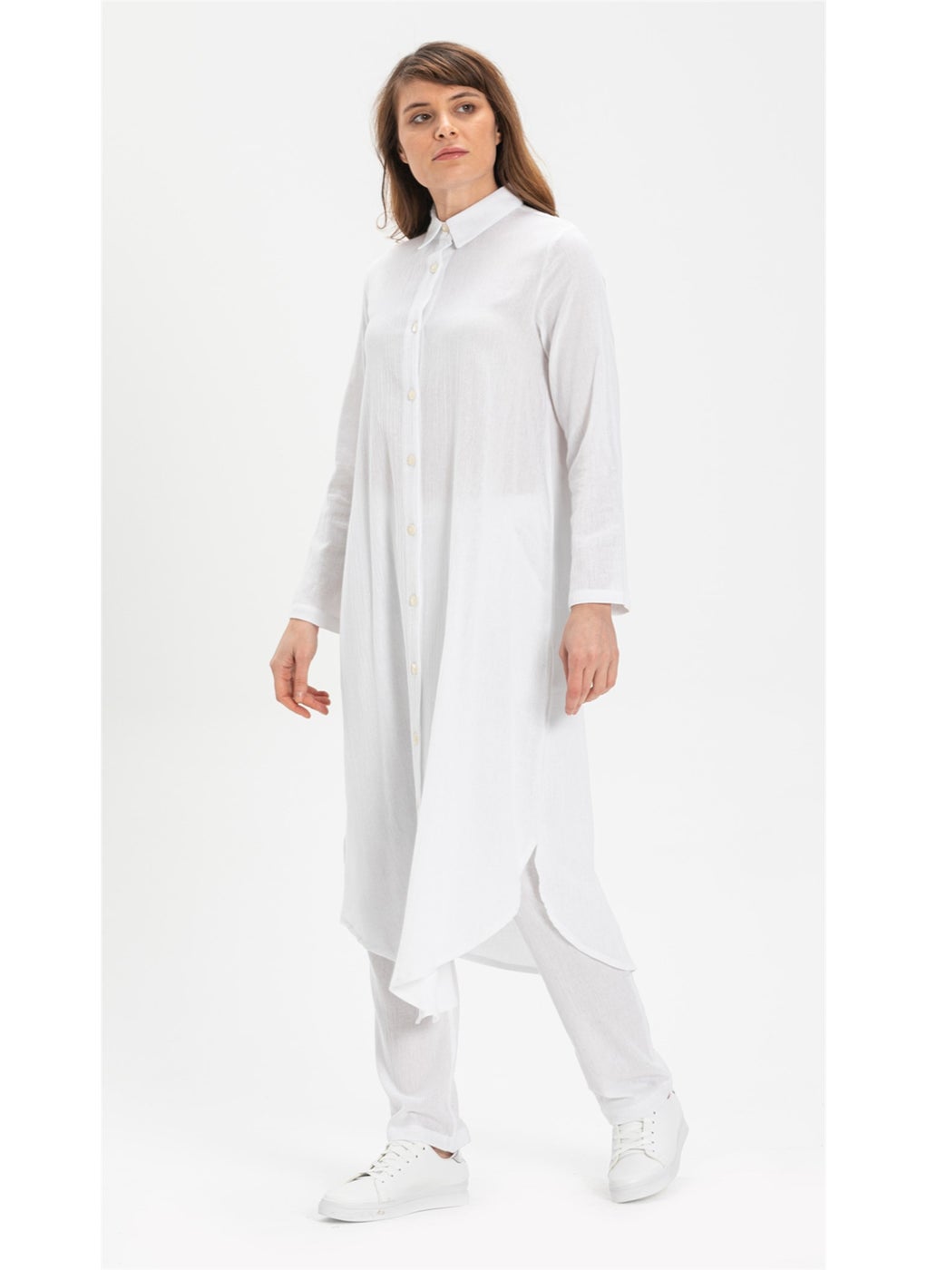 Edanur Şile Cloth Tunic White Byz