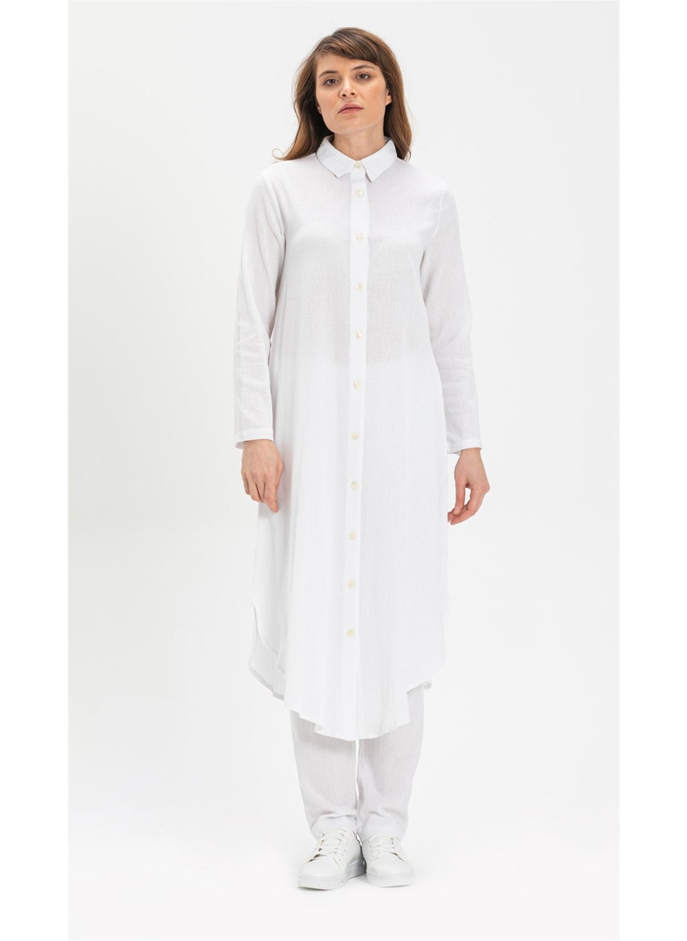 Edanur Şile Cloth Tunic White Byz