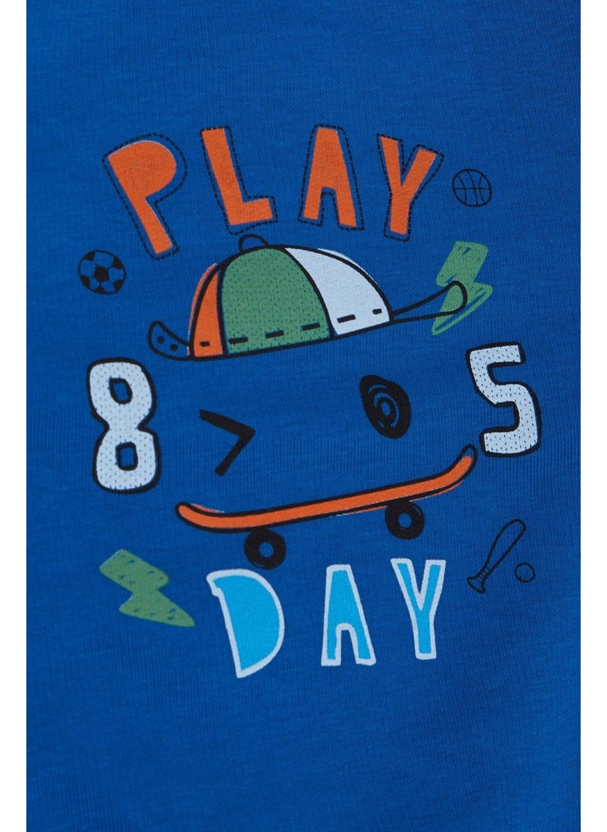 Breeze Girls & Boys Boy Sweathirt Play Day Themed 1.5-5 Years, Saks Blue