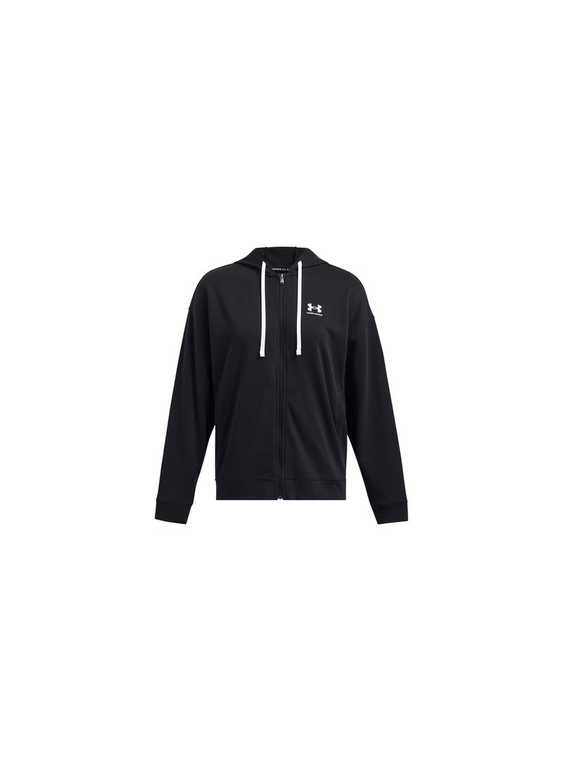 Rival Terry Oversized Full Zip Hoodie