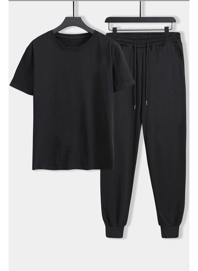 Unisex 1898 Brooklyn Printed 2-Piece Tracksuit Set S.m. Black