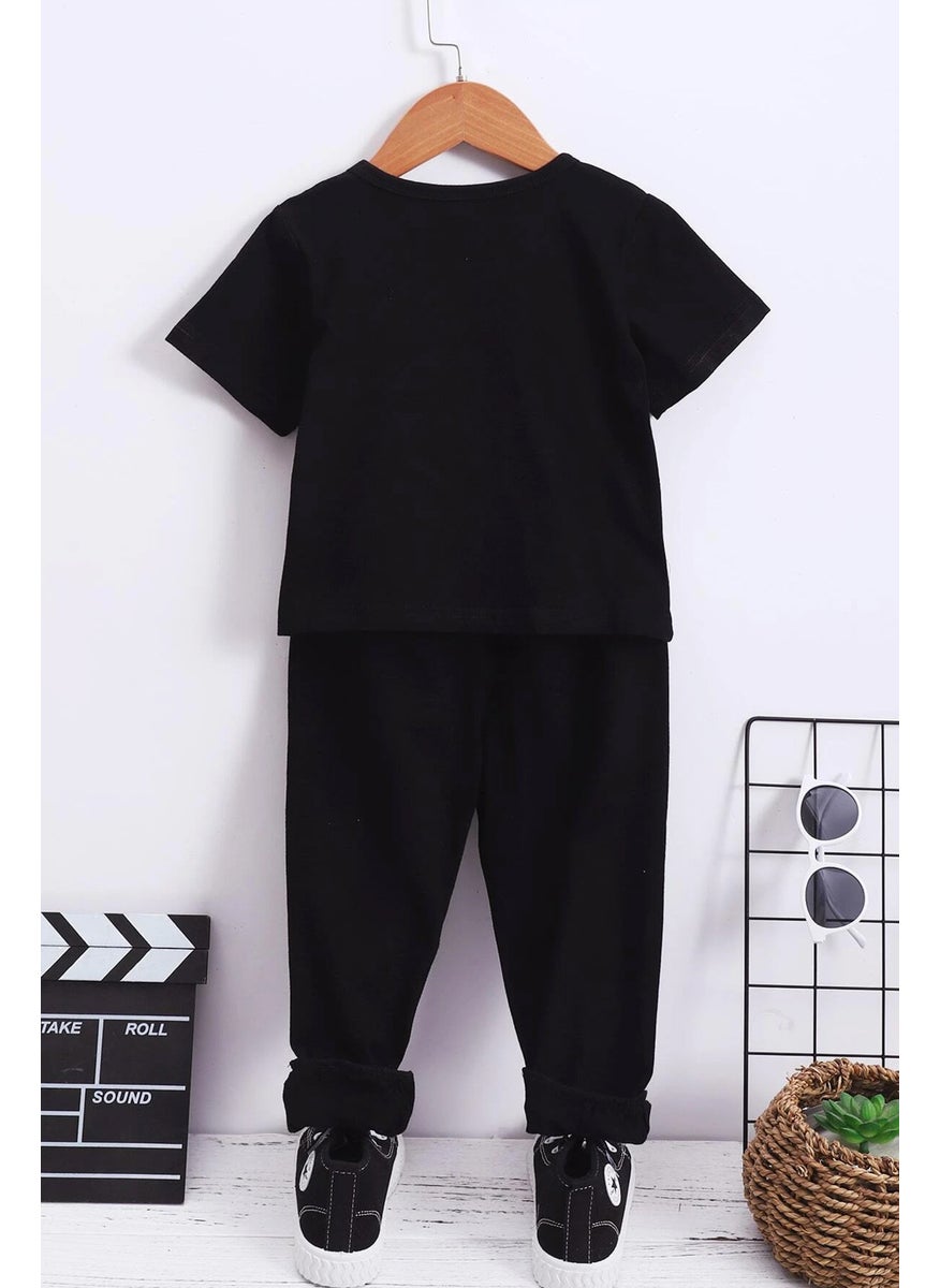 Kids Backwoods Bottom - Top Tracksuit Set 3-4 Years Old Black