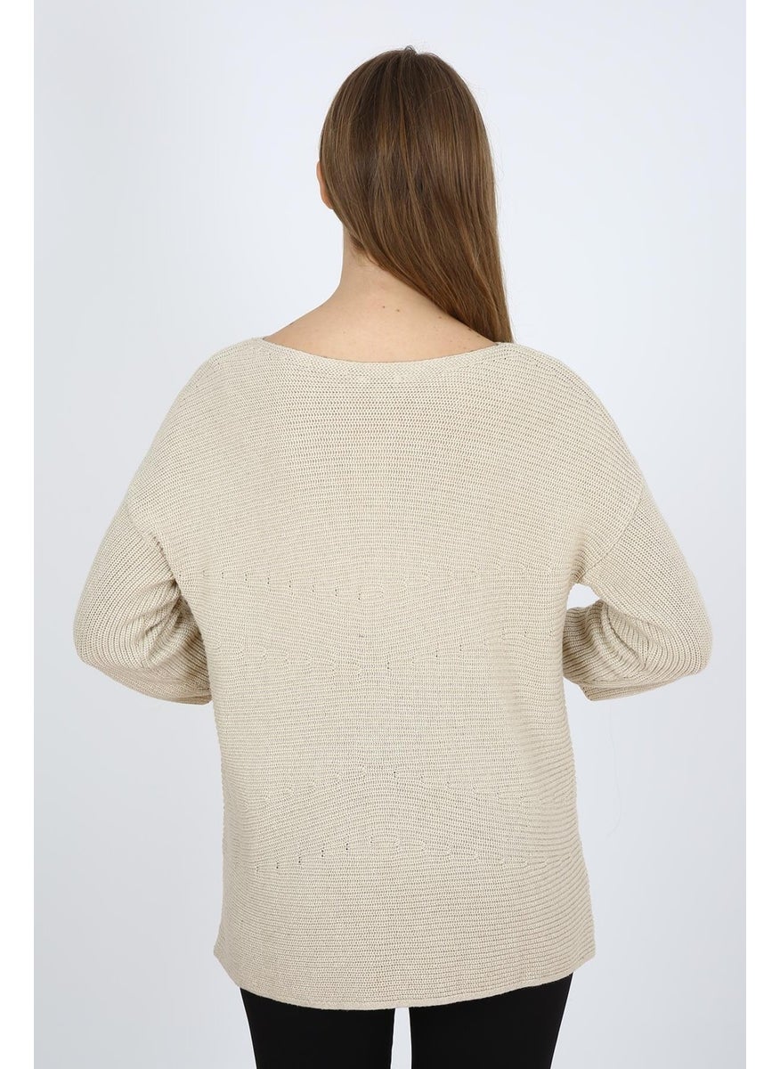 Alexandergardı Wide Collar Knitted Sweater (320747KZK)