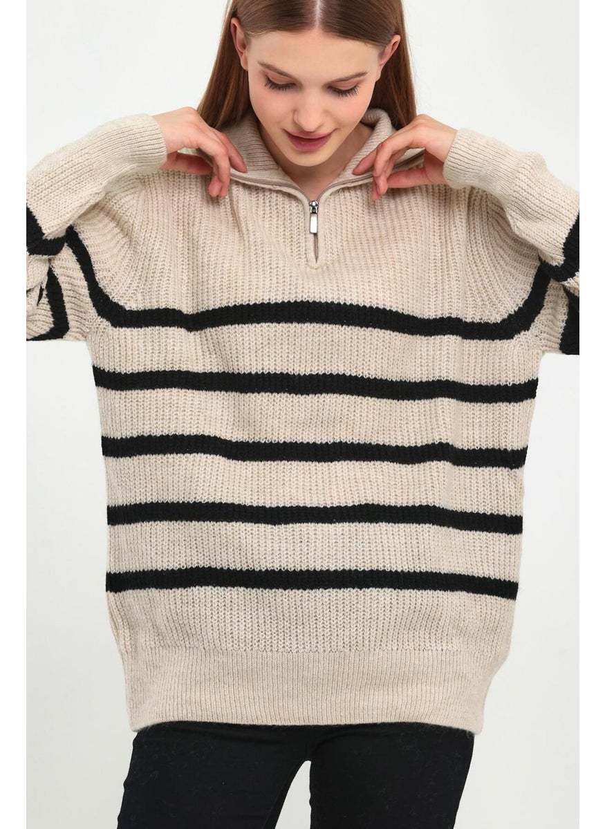 Alexandergardı Zippered Turtleneck Knitwear Sweater (B23-5802)