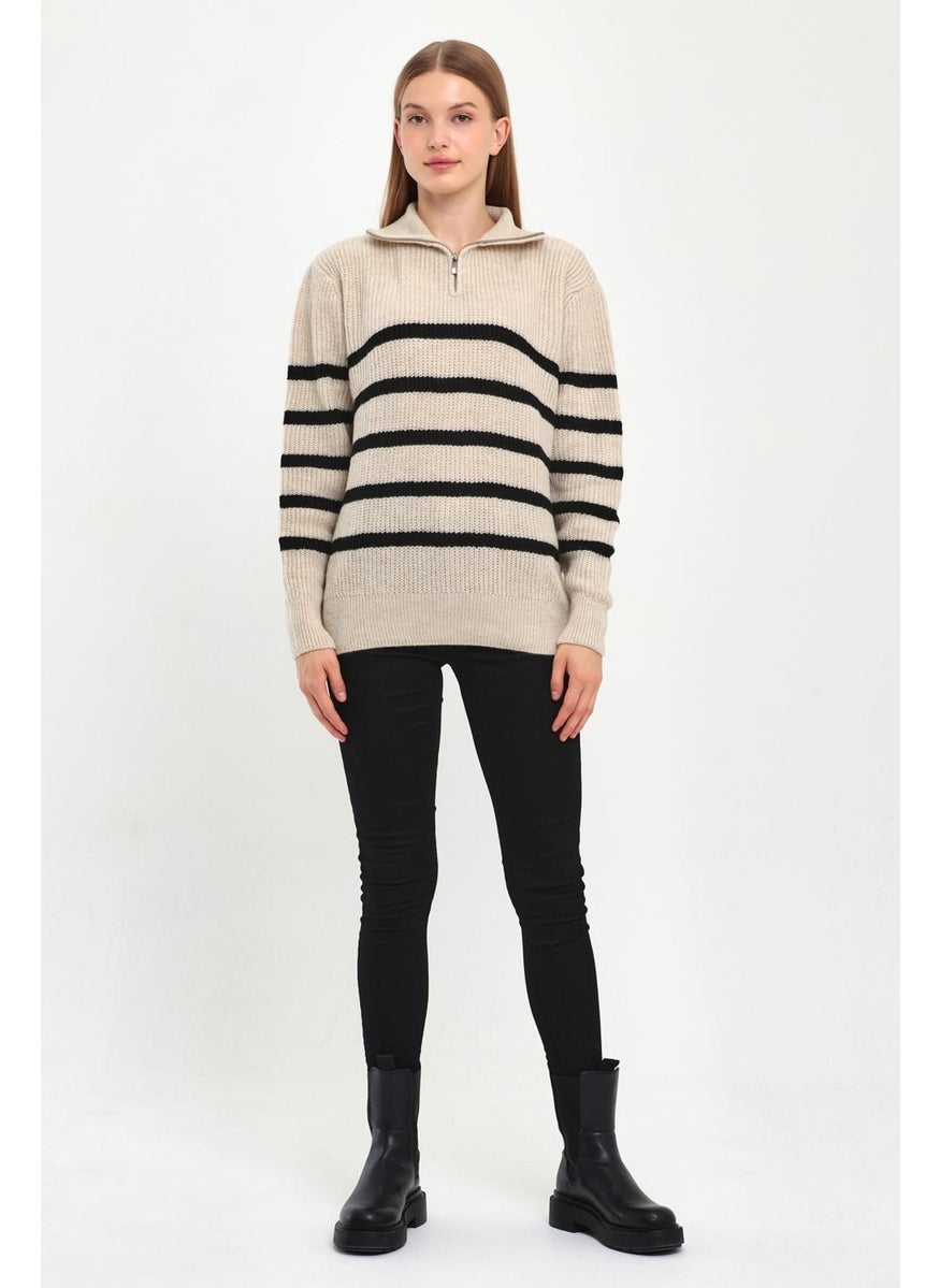 Alexandergardı Zippered Turtleneck Knitwear Sweater (B23-5802)