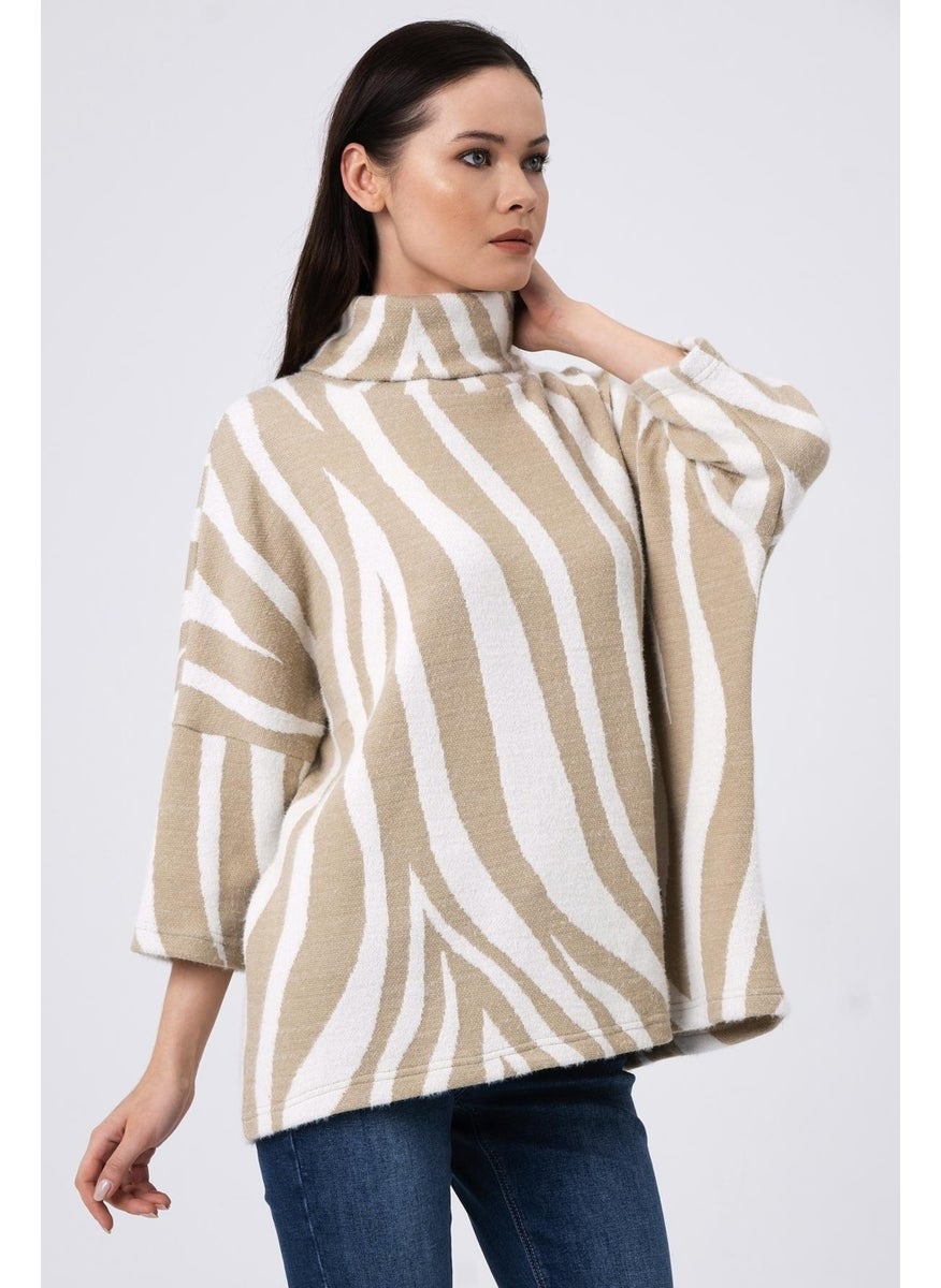 Turtleneck Loose Sweater (B22-36501)