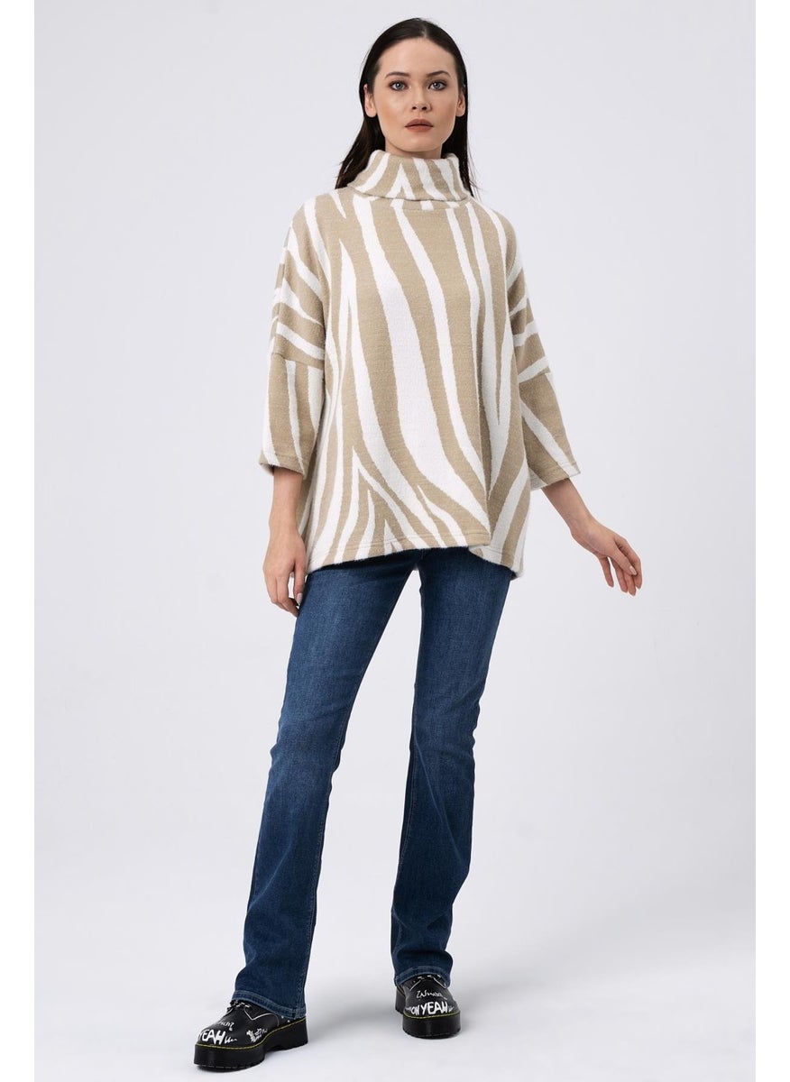 Turtleneck Loose Sweater (B22-36501)