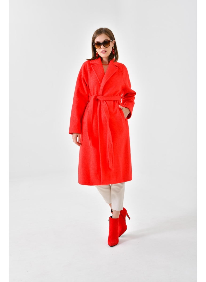 Ftz Women Women's Cashmere Coat Red