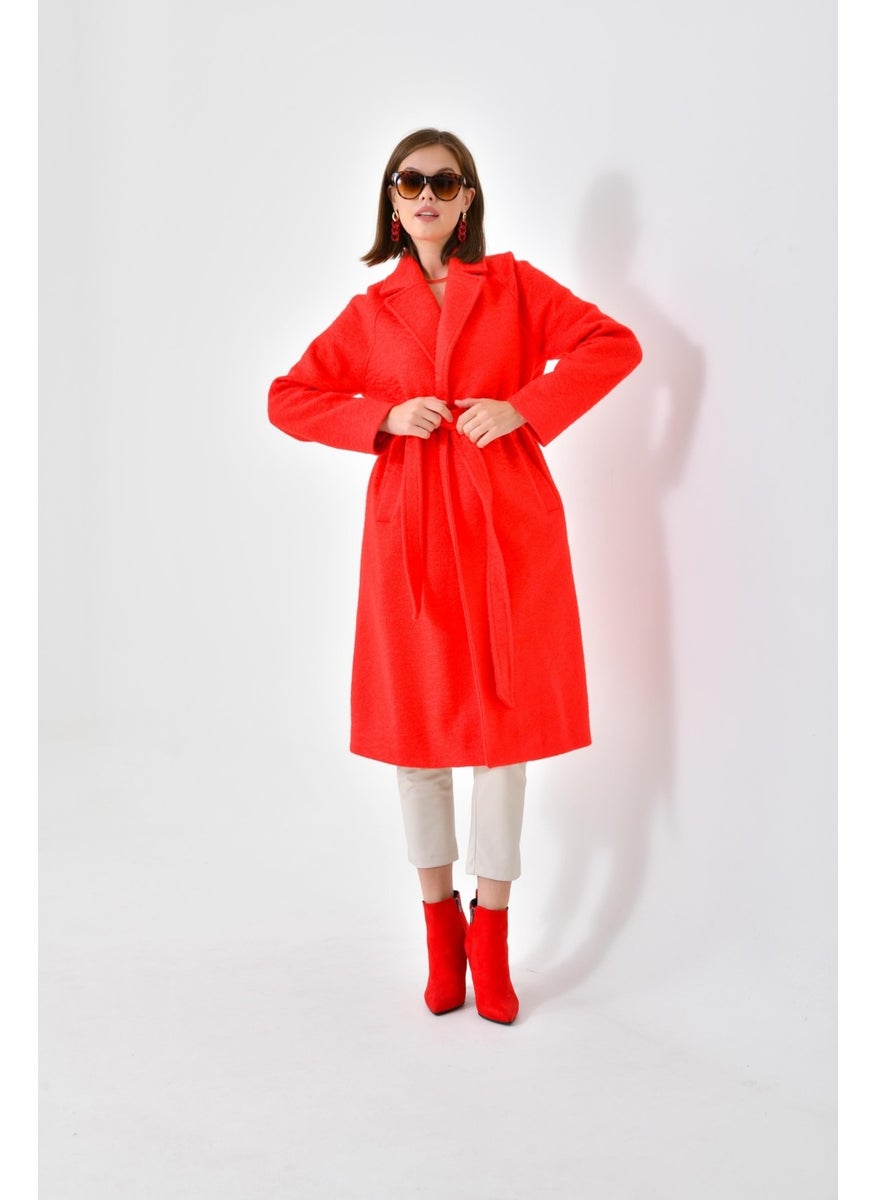 Ftz Women Women's Cashmere Coat Red