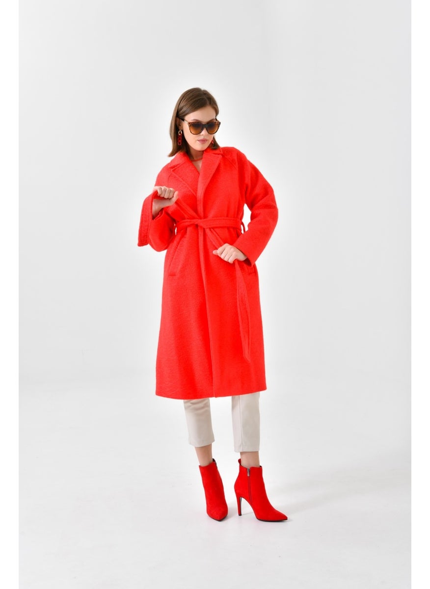 Ftz Women Women's Cashmere Coat Red