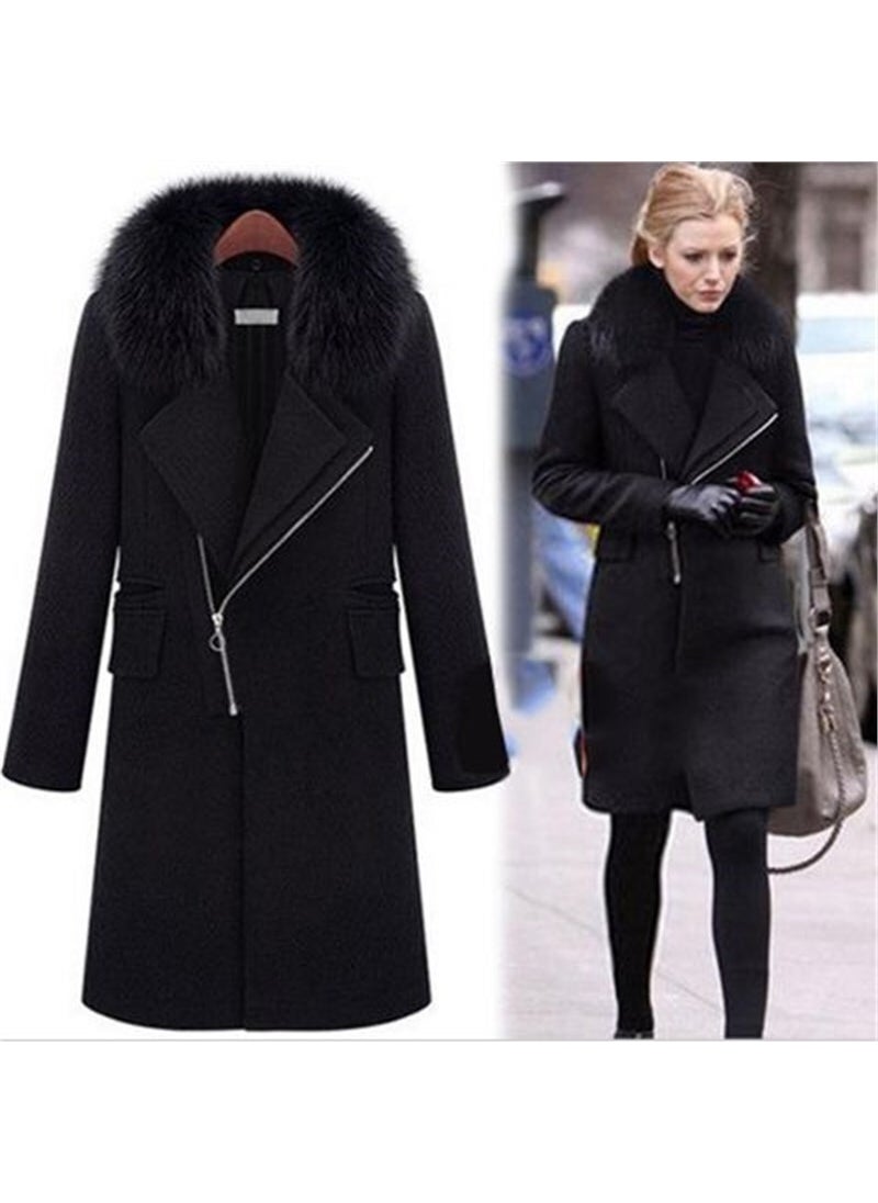 Winter Fur Cashmere Women's Coat