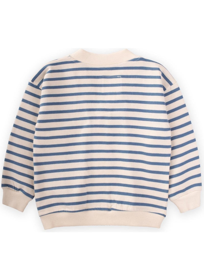 Indigo Blue Striped Cardigan 2-10 Years Old