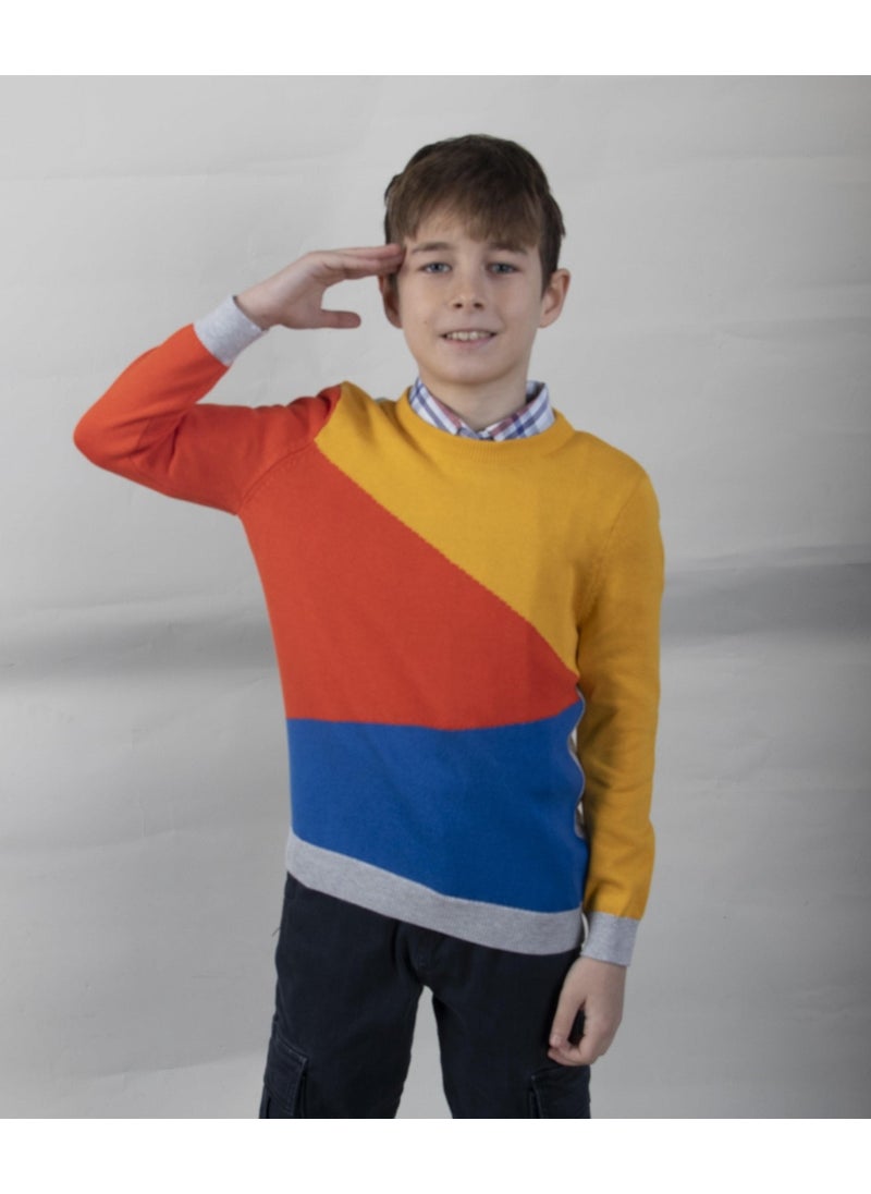 Patterned Child Knitwear SWEATER(C21-18677 01)