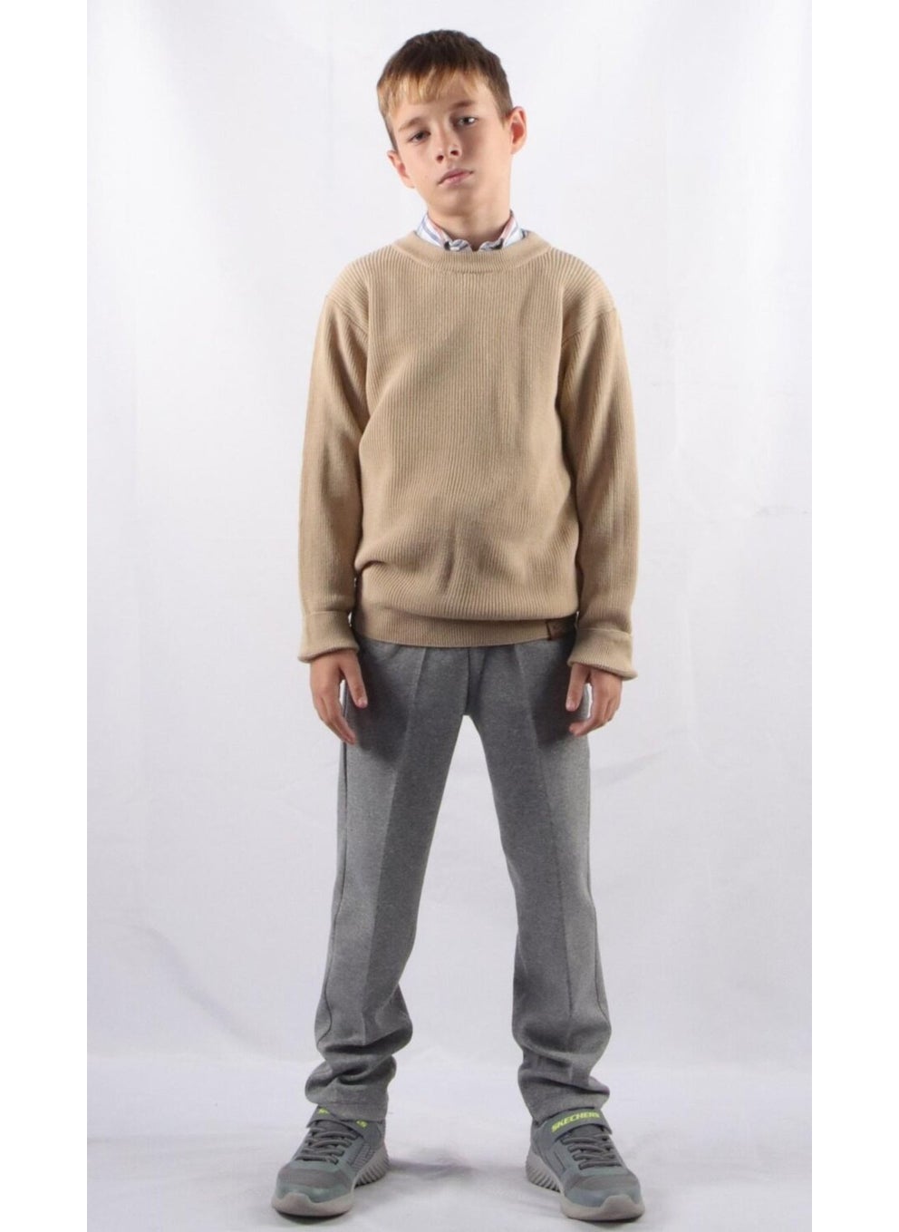 Crew Neck Knitwear Sweater (C23-7100)