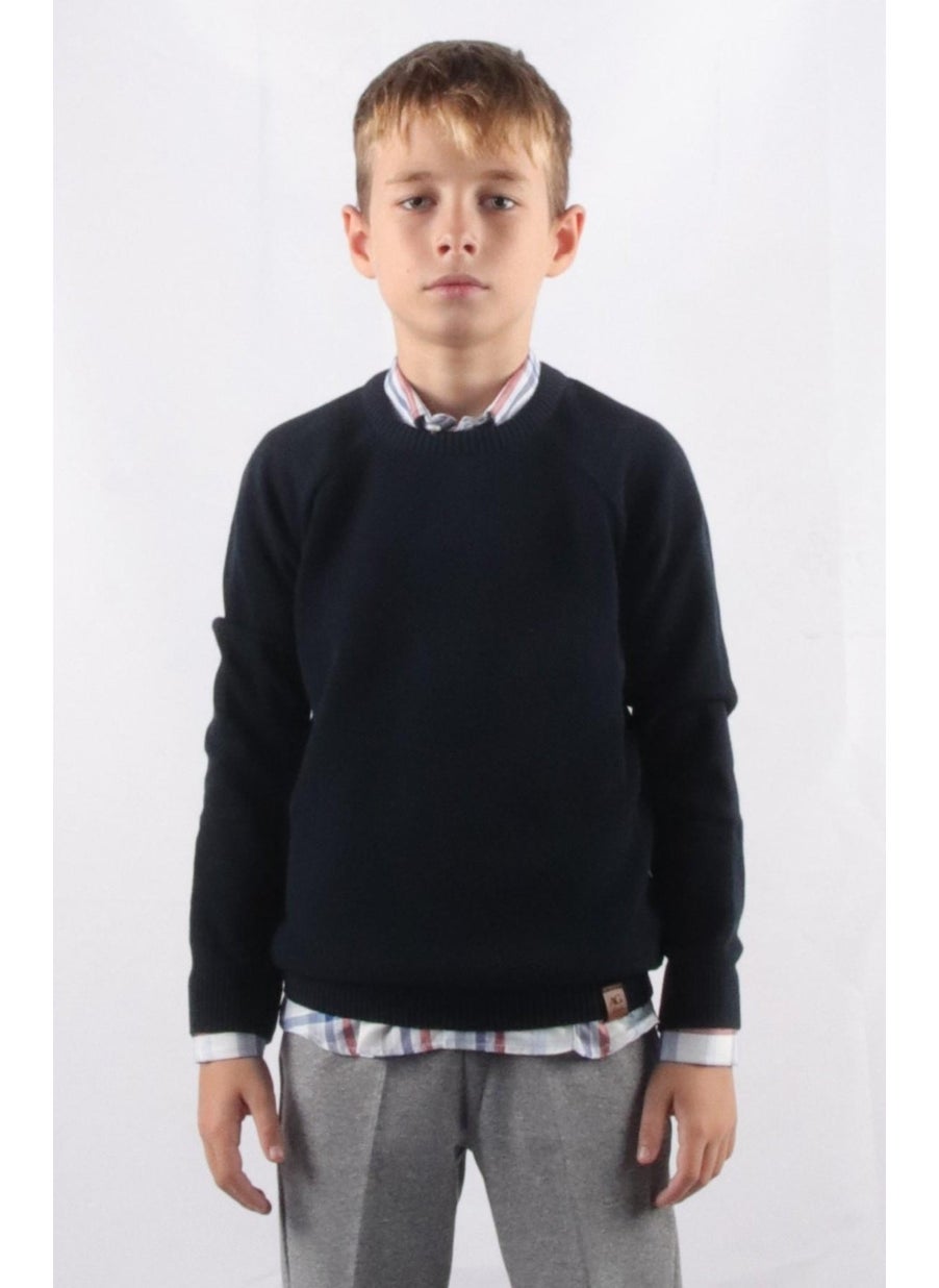 Crew Neck Kids Knitwear Sweater (C20-18937)