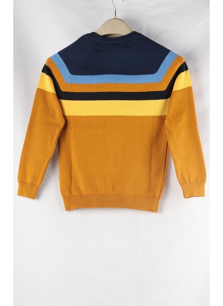 Colour Block Cotton Kids Sweater (C23-7106)